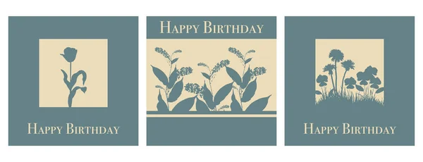 Happy Birthday Greeting Card Design — Stockový vektor