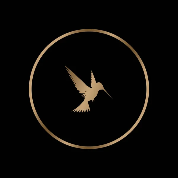 Золотий Логотип Компанії Чорному Тлі Декоративний Елемент Візиток Обкладинок — стокове фото