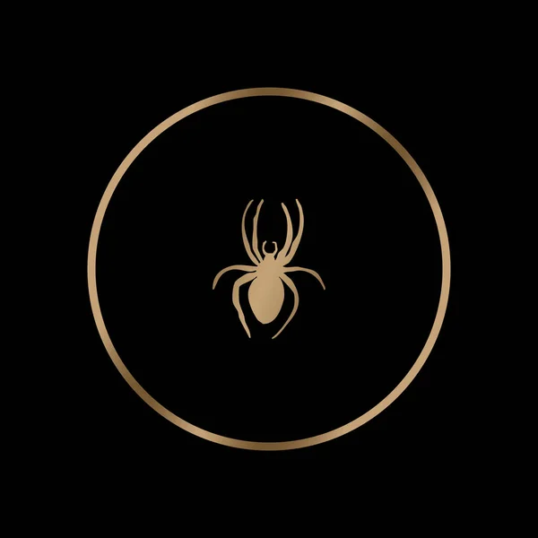 黑色背景上的金色公司标志 封面设计的装饰元素 — 图库照片
