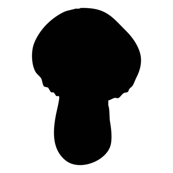 Botanical Illustration Black Mushroom White Background — Stock Photo, Image