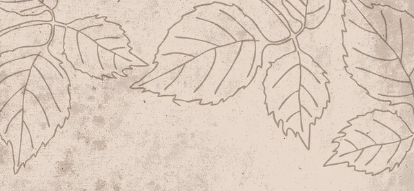 Друк Панорамної Ботанічної Ілюстрації Настінні Прикраси Дизайн Інтер Єру Картини — стоковий вектор