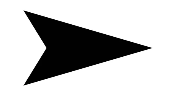 Icono Vector Negro Sobre Fondo Blanco Flechas — Vector de stock