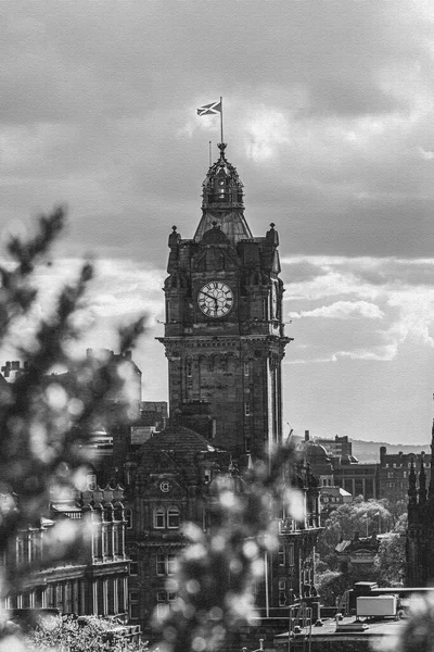 Edimburgo Escocia Inglaterra Arquitectura Ciudad Ilustración Viajes Sobre Lienzo — Foto de Stock