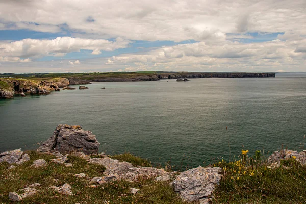 Tenby Cornwall Wales England Hermoso Paisaje Verano Bahía Carmarthen —  Fotos de Stock