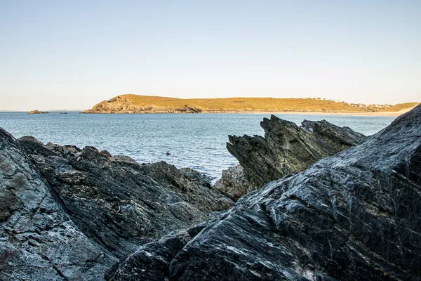 Newquay Cornwall England Vackert Sommarlandskap Solig Juli Dag Vid Havet — Stockfoto