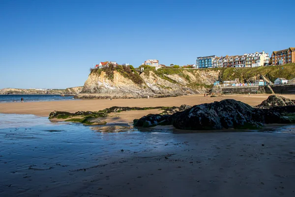 Newquay Cornouailles Angleterre Beau Paysage Été Par Une Journée Ensoleillée — Photo