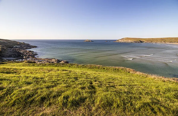 Newquay Cornwall England Vackert Sommarlandskap Solig Juli Dag Vid Havet — Stockfoto