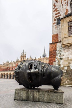 3 Kasım 2018 Krakow Polonya. Şehrin mimarisi..