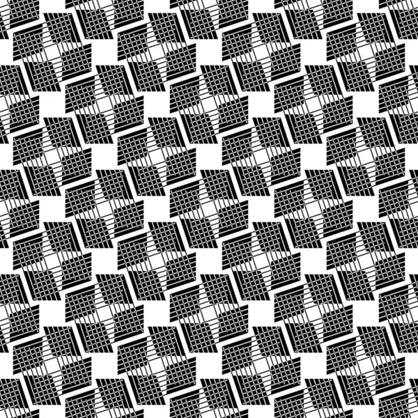 Seamless Pattern Black White Decorative Modern Stylish Texture — Stock Photo, Image