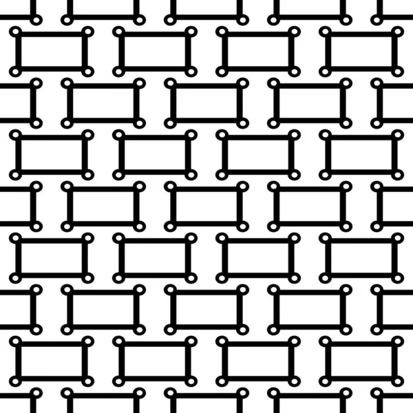 Nahtloses Muster Aus Schwarz Weiß Dekoration Moderne Stilvolle Textur — Stockfoto