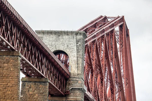 Mayo 2021 Edimburgo Puente Ferroviario Escocia Inglaterra Estructura Metálica — Foto de Stock