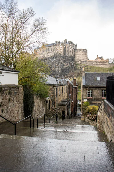 Mai 2021 Edinburgh Schottland England Blick Auf Edinburgh Castle — Stockfoto