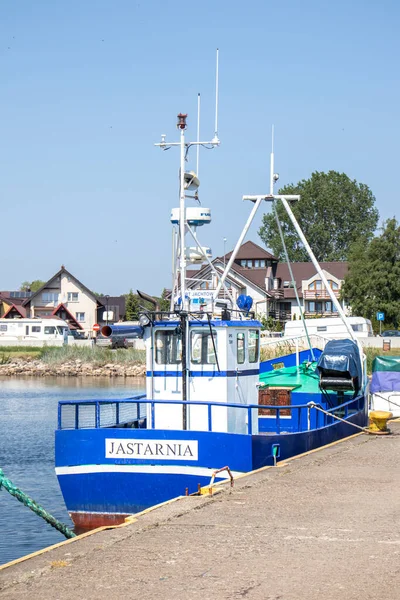 Червня 2019 Jastarnia Polska Вид Яхти Балтійського Моря — стокове фото