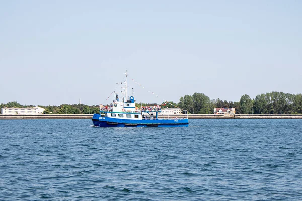 6月5 2019 Hel Polska パック地区の漁港 クルーズ船 — ストック写真
