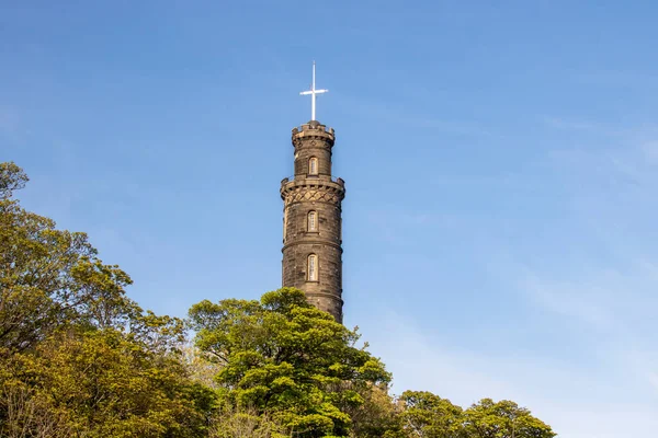 Maio 2021 Calton Hill Uma Colina Edimburgo Vista Arquitetura Cidade — Fotografia de Stock