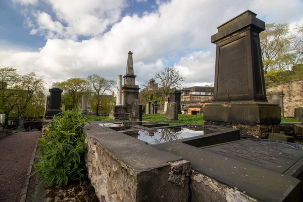 Mayo 2021 Edimburgo Escocia Inglaterra Old Calton Cemetery Cementerio Con — Foto de Stock
