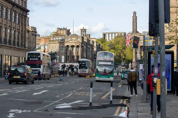 Мая 2021 Года Эдинбург Шотландия Англия Архитектура Города Вид Улицы — стоковое фото