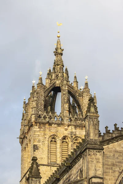 Maio 2021 Edimburgo Escócia Inglaterra Arquitetura Cidade Vista Catedral Giles — Fotografia de Stock