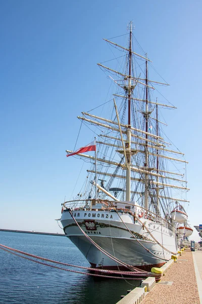 April 2019 Port Gdynia Poland Dar Pomorza Maritime Museum — Stock Photo, Image