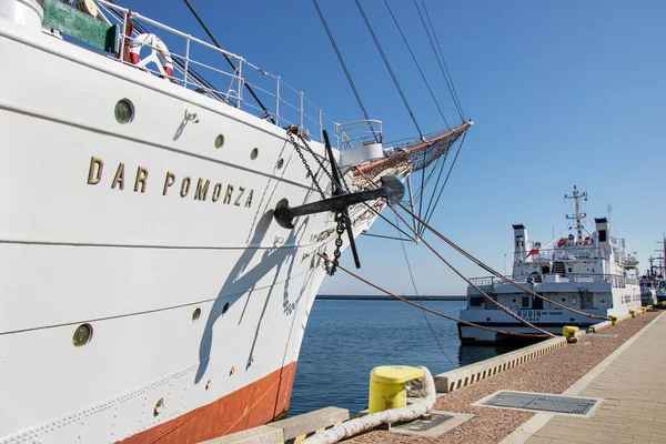 April 2019 Port Gdynia Poland Dar Pomorza Maritime Museum — Stock Photo, Image