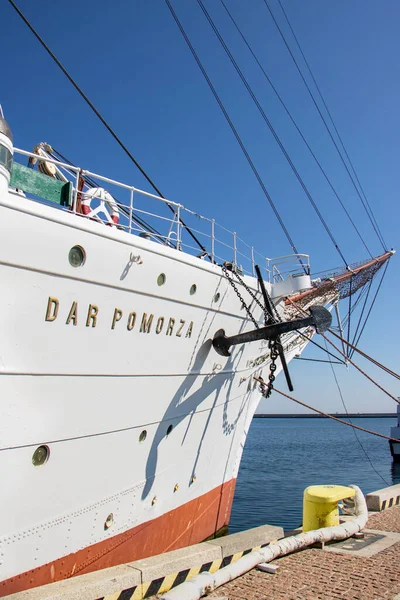 April 2019 Port Gdynia Poland Dar Pomorza Maritime Museum — Stock Photo, Image