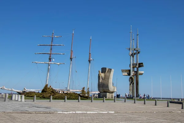 Квітня 2019 Порт Ґдині Польщі Туристична Пам Ятка Трі Сіті — стокове фото