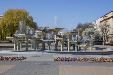 21 Nisan 2019 Gdynia Limanı Polonya. Kosciuszko Meydanı.