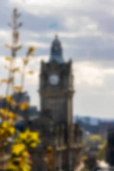 Verschwommene Landschaft Edinburgh Schottland England Architektur Der Stadt — Stockfoto