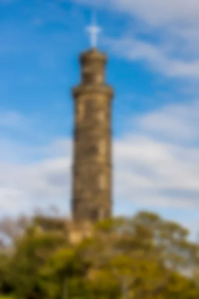 Розмитий Пейзаж Единбурзі Шотландія Англія Калтон Гілл Архітектура Міста — стокове фото