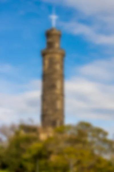 Blurred Landscape Edinburgh Scotland England Calton Hill Architecture City — Stock Photo, Image