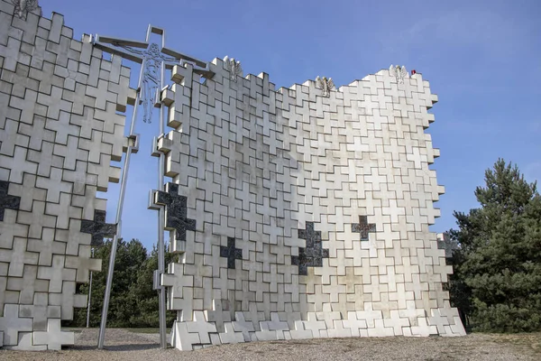 März 2019 Das Tal Des Todes Bydgoszcz Golgota Denkmal Tor — Stockfoto