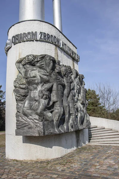 Marzo 2019 Valle Muerte Bydgoszcz Golgotá Monumento Con Los Nombres — Foto de Stock
