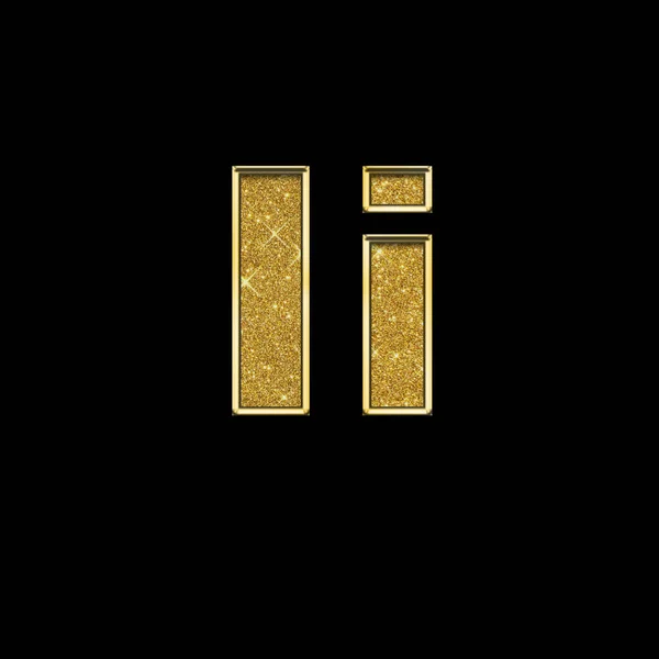 Groß Und Kleinbuchstaben Des Alphabets Goldbuchstaben Auf Schwarzem Hintergrund Symbol — Stockfoto