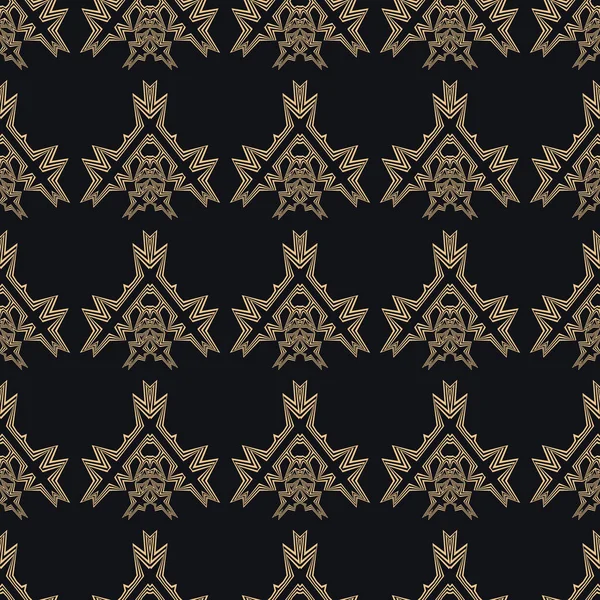 Seamless Decorative Pattern Dark Background Design Printing Textiles Wallpapers Background — Stock Photo, Image