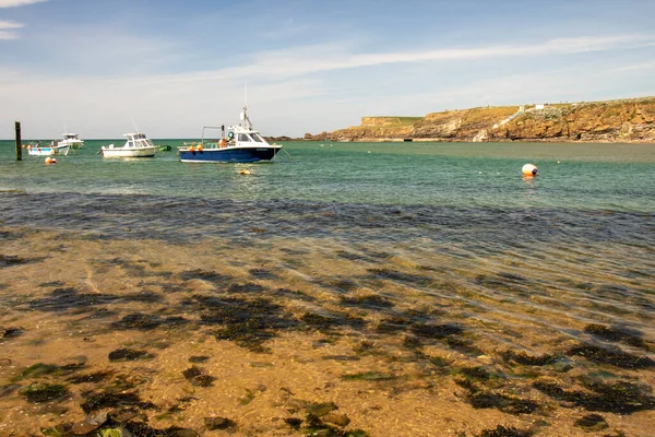 Abril 2021 Bude Inglaterra Paisagem Sobre Oceano Atlântico Cornualha Vista — Fotografia de Stock