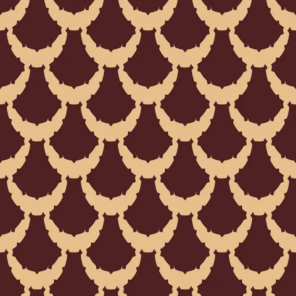 Украшенный Золотой Бесшовный Рисунок Бордовом Фоне Дизайн Печати Текстиль Обои — стоковое фото