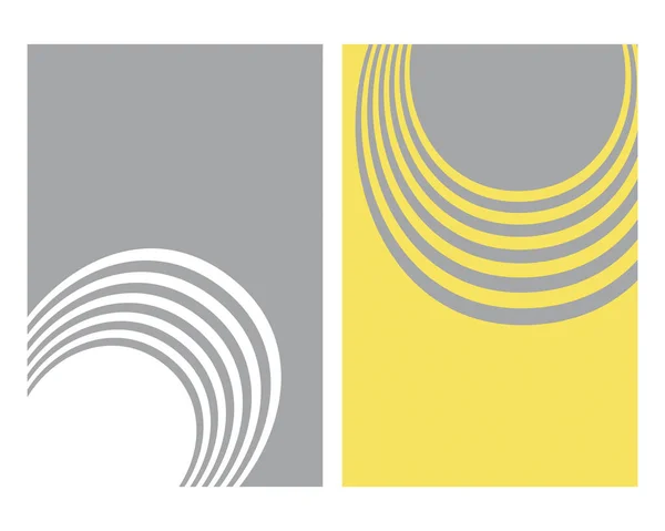几何墙艺术 一种流行的黄色和灰色图案 用于框架画 帆布画 室内装饰 — 图库矢量图片
