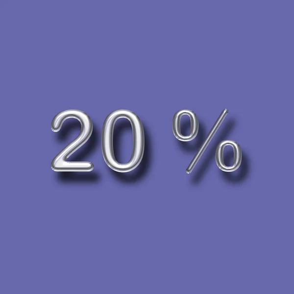 Symbol Auf Dem Trendigen Lila Hintergrund Des Jahres 2022 Rabatt — Stockfoto