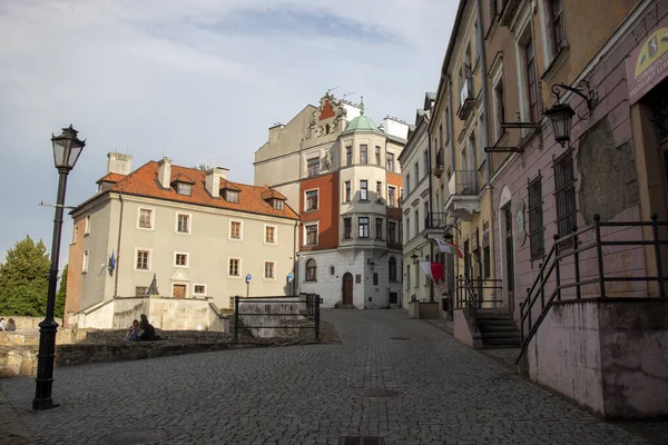 ポーランド リュブリン 2019年6月19日旧市街 古民家の眺め — ストック写真