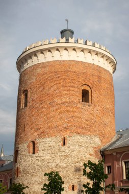 Lublin, Polonya - 19 Haziran 2019. Eski şehrin mimarisi.