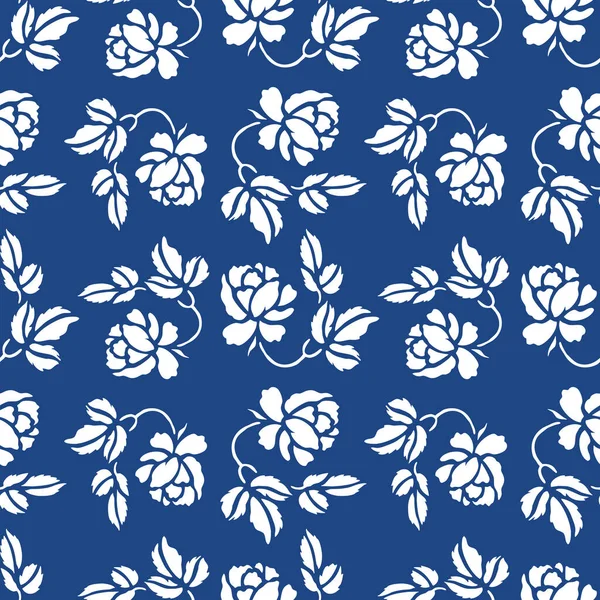 Naadloos Patroon Een Blauwe Achtergrond Voor Materialen Wallpapers Gebruik Graphics — Stockfoto