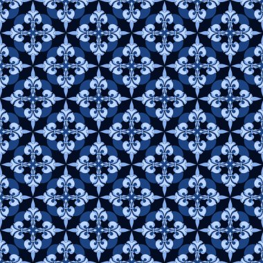 Tekstil, duvar kâğıtları ve grafik kullanımı için soyut, pürüzsüz desen. Mavi renk