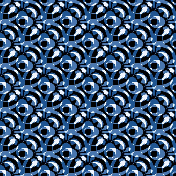 Abstrakcyjny Bezszwowy Wzór Dla Tekstyliów Tapet Wykorzystania Grafiki Kolor Niebieski — Zdjęcie stockowe