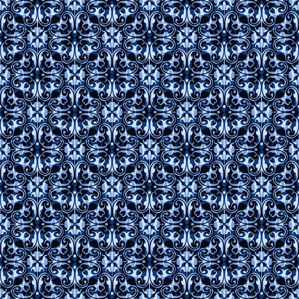 Abstract Seamless Pattern Textiles Wallpapers Graphics Use Blue Color — Stockfoto