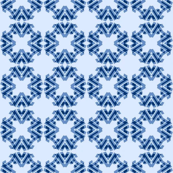 Декоративний Безшовний Візерунок Текстилю Шпалер Графічного Мистецтва Синій Колір — стокове фото