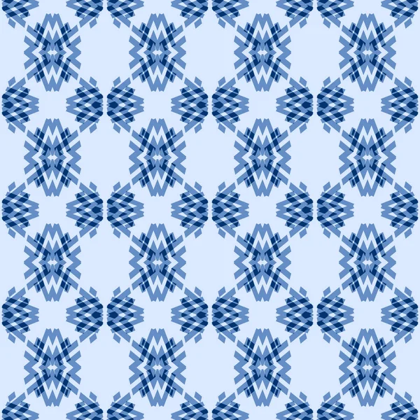 Декоративный Бесшовный Узор Текстиля Обоев Полиграфии Синий Цвет — стоковое фото