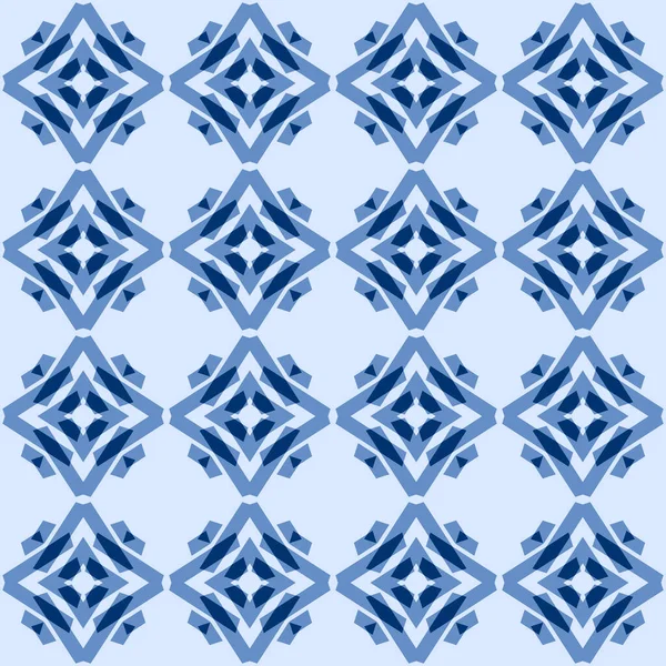 Декоративний Безшовний Візерунок Текстилю Шпалер Графічного Мистецтва Синій Колір — стокове фото