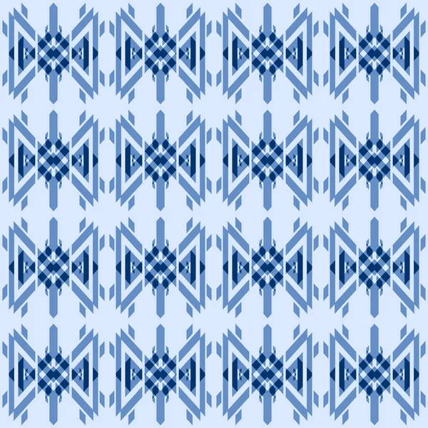 Decorative Seamless Pattern Textiles Wallpapers Graphic Arts Blue Color — Stock Photo, Image