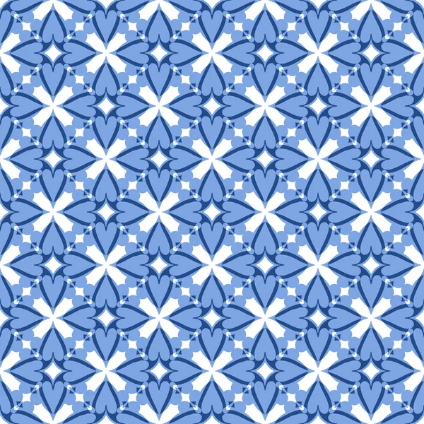 Tekstil Duvar Kâğıtları Grafik Sanatları Için Dekoratif Kusursuz Desen Mavi — Stok fotoğraf