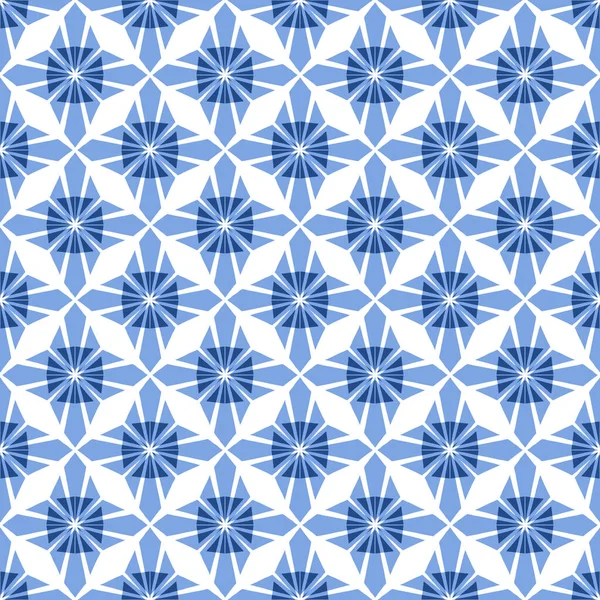 Decorative Seamless Pattern Textiles Wallpapers Graphic Arts Blue Color — Stock Photo, Image